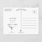 Carte Postale Faire-part Bliss Botanique Photo Mariage Enregistrer La Date (Dos)