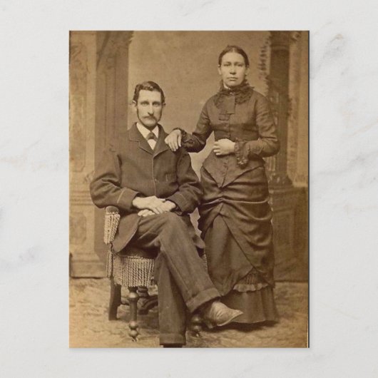 Carte Postale Faire-part Bliss nouvellement mariés (Devant)