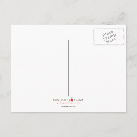 Carte Postale Faire-part Blocs Date Enregistrer La Date - Violet/Jaune (Dos)