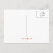Carte Postale Faire-part Blocs de date - Rose orange (Dos)