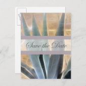 Carte Postale Faire-part Blue Agave 1 Glow Enregistrer la date Mariage (Devant / Derrière)