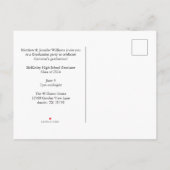 Carte Postale Faire-part Blue Class of 2026 Graduate Photo Graduation (Dos)