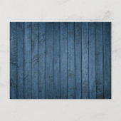 Carte Postale Faire-part Blue Rustic Foliage Célébration de la vie funérair (Dos)