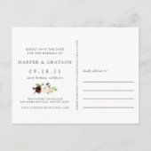 Carte Postale Faire-part Blush Romance Sauvegarder la date (Dos)