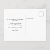 Carte Postale Faire-part Boho Chic déménage à une nouvelle adresse (Dos)