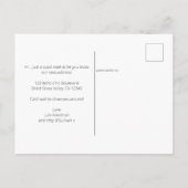 Carte Postale Faire-part Boho Chic Herbe de Pampas et Palmier Séché Déménag (Dos)