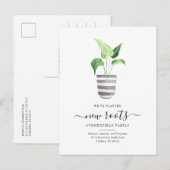 Carte Postale Faire-part Boho Chic Nouvelles Racines Nous avons Déménagé Bo (Devant / Derrière)