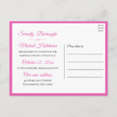 Carte Postale Faire-part Boho Fleur sauvage Spring Floral Juste Marié Maria (Dos)