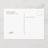 Carte Postale Faire-part Boho moderne Arché photo mariage Enregistrer la da (Dos)