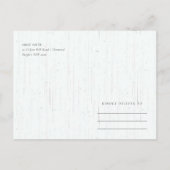 CARTE POSTALE FAIRE-PART BOHO NAVY ROSE ÉLAN FLORAL CAMPAGNE SAVE THE DATE (Dos)