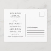 Carte Postale Faire-part Bois de grange Rustique Prune Feuilles d'automne S (Dos)