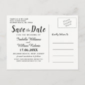 Carte Postale Faire-part Boisson Rouge Plage Océane Enregistrez la Date (Dos)