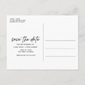 Carte Postale Faire-part Boissons gratuites Beach Wedding Enregistrer la da (Dos)