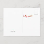 Carte Postale Faire-part Boîte aux lettres déménagement Joyeux Noël  (Dos)