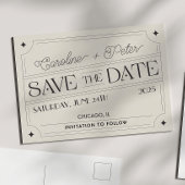 Carte Postale Faire-part Boîte d'allumettes "Save the Date" inspirée des ob