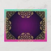 Carte Postale Faire-part Bollywood Arabian Nights Enregistrez la date (Dos)