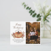 Carte Postale Faire-part Bon thanksgiving Nouveau Citrouille de résidence P (Debout devant)