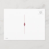 Carte Postale Faire-part Bonhomme de neige joyeux Noël dans un globe de nei (Dos)