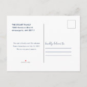 Carte Postale Faire-part Bonjour Script Dreamy Baby Photo (Dos)