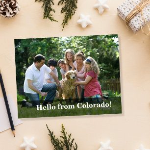 Carte Postale Faire-part Bonjour voisin éditable, nouvelle adresse, intro