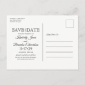 Carte Postale Faire-part Boots rustiques Cowboy Mariage Enregistrer la date (Dos)