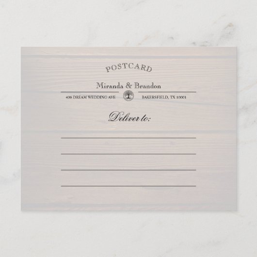 Carte Postale Faire-part Boots Rustiques Cowboy Mariage Occidental Enregist (Dos)