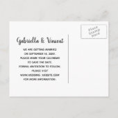 Carte Postale Faire-part Boots rustiques Cowboy Mariage Occidental Enregist (Dos)