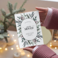 Carte postale Faire-part botanique d'hiver