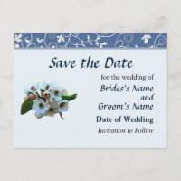 Bouquet de fleurs de pommier, Enregistrez la date