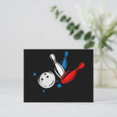 Carte Postale Faire-part Bowling Bowler Bowlers Bowling (Debout devant)