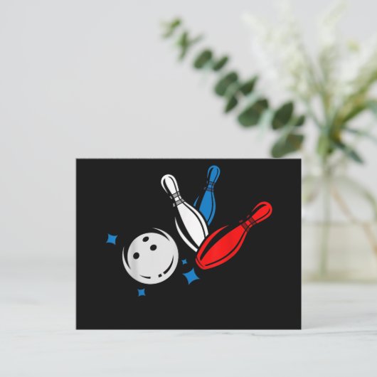 Carte Postale Faire-part Bowling Bowler Bowlers Bowling (Debout devant)