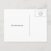 Carte Postale Faire-part Branché et amusant gardez calme enregistrer la dat (Dos)