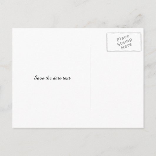 Carte Postale Faire-part Branché et amusant gardez calme enregistrer la dat (Dos)