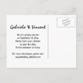 Carte Postale Faire-part Brown Western Saddle Mariage campagnard Enregistre (Dos)