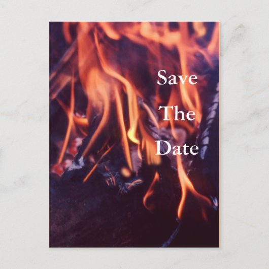 Carte Postale Faire-part Brûlant (Devant)