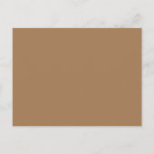 Carte Postale Faire-part Brun clair #A57C55, Gris olive (Devant)