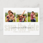 Carte Postale Faire-part Budget de code QR photo de script de calligraphie (Devant)