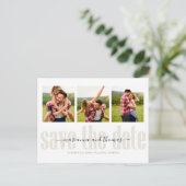 Carte Postale Faire-part Budget de code QR photo de script de calligraphie (Debout devant)