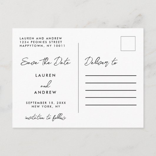 Carte Postale Faire-part Budget Funny Kids Photo Wedding Enregistrer La Dat (Dos)