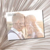 Carte Postale Faire-part Budget Photo Wedding Enregistrer la date