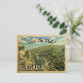 Carte Postale Faire-part Bulgarie Enregistrer La Date Bulgare (Debout devant)