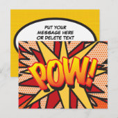 Carte Postale Faire-part Bulle de texte Message Amusant Rétro Prisonnier de (Devant / Derrière)