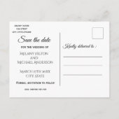 Carte Postale Faire-part Burlap drôle mignon chats de dessin animé enregist (Dos)