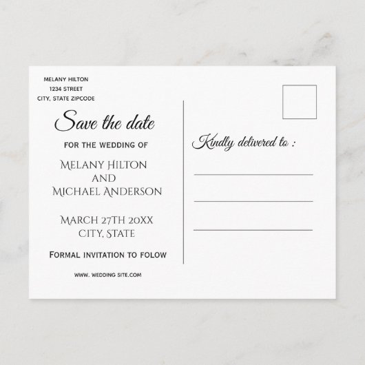 Carte Postale Faire-part Burlap drôle mignon chats de dessin animé enregist (Dos)