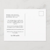 Carte Postale Faire-part Burnt Orange Texte photo Mariage Enregistrer la da (Dos)