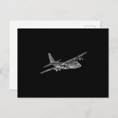 Carte Postale Faire-part C-130 Hercules - Military (Devant / Derrière)