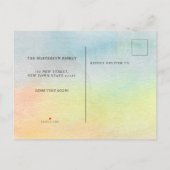 Carte Postale Faire-part Cactus Aquarelle Nous Avons Déménagé Nouvelle Mais (Dos)