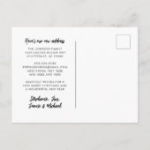 Carte Postale Faire-part Cactus du désert Joyeux Noël Nouvelle adresse (Dos)