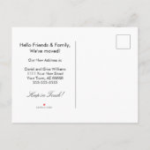 Carte Postale Faire-part Cactus du désert Nouvelle maison déménagement (Dos)