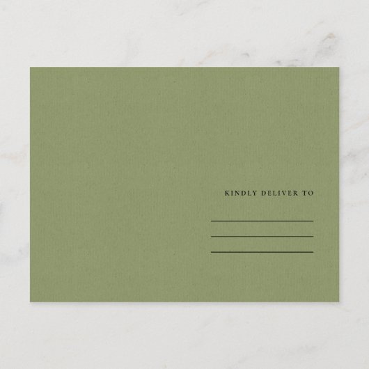 CARTE POSTALE FAIRE-PART CACTUS SUCCULENTE ORANGE ÉCONOMISEUR D'EAU (Dos)